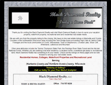 Tablet Screenshot of blackdiamondrealty.com